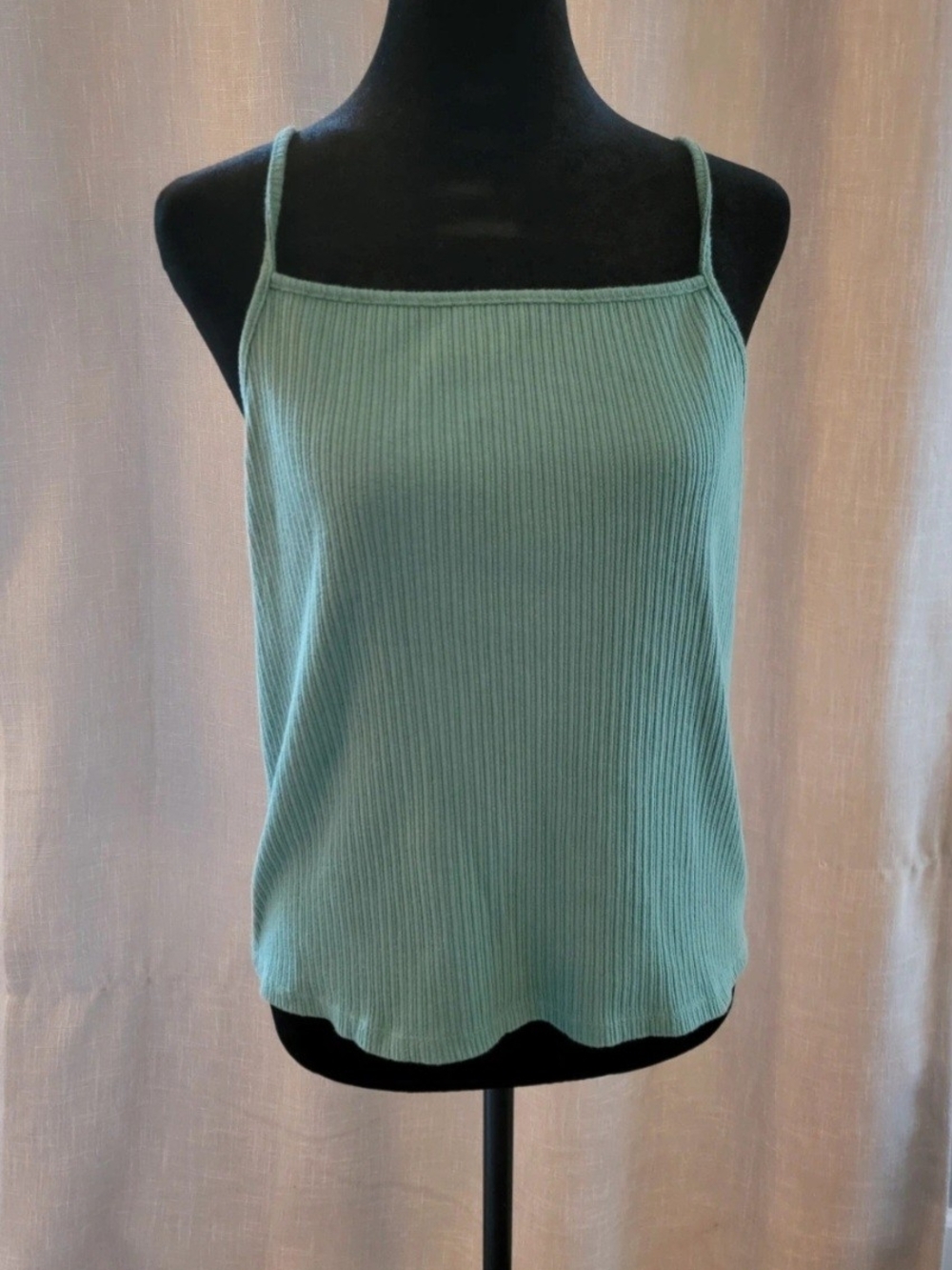American Eagle Outfitters Ribbed Spaghetti Strap Camisole - Mint
